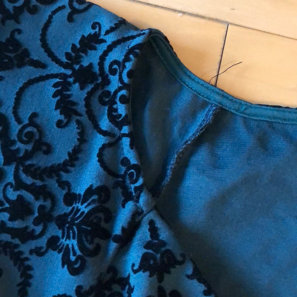 Forest green velvet dress